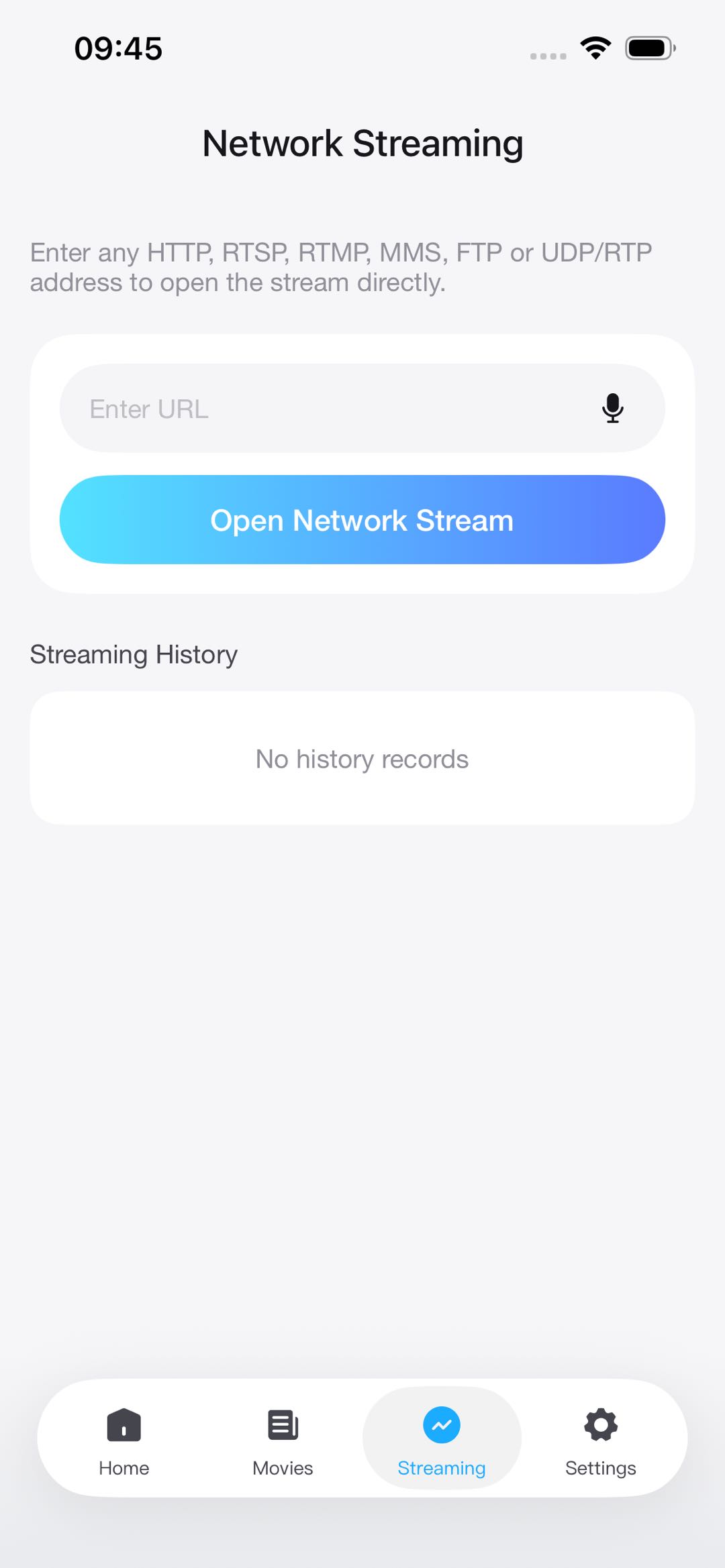 Network streaming